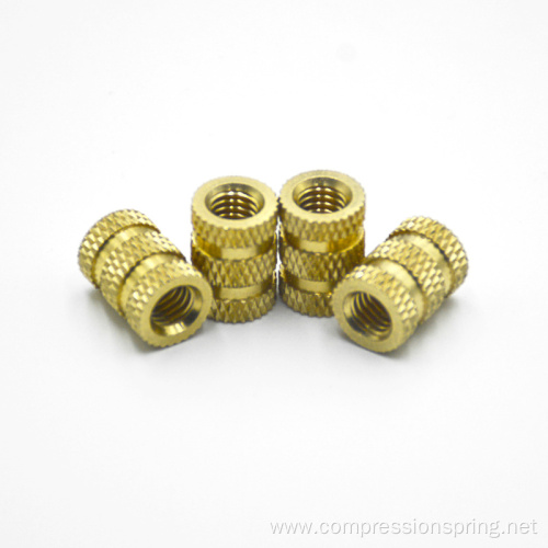 m2 straight knurled brass insert